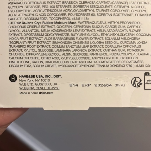 Dr.Jart Cyro Rubber Moisture Mask - Picture 3 of 3